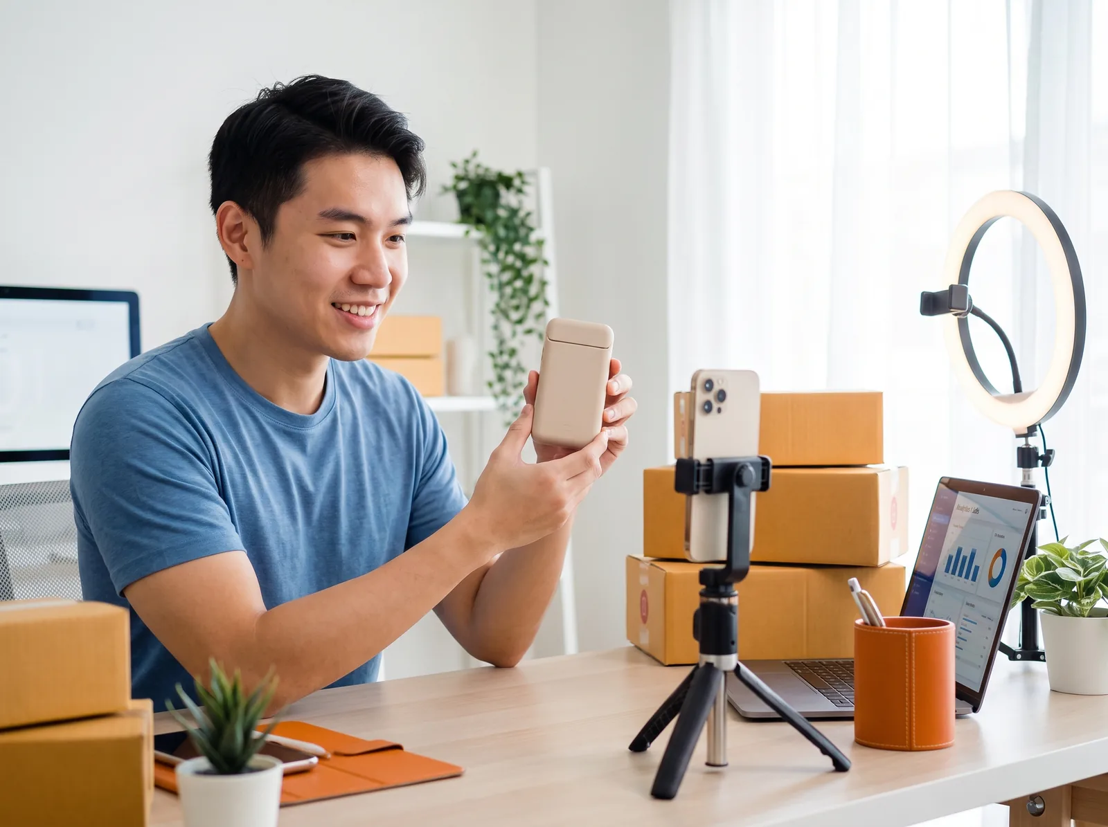 Drealm creators and affiliates filming native TikTok content